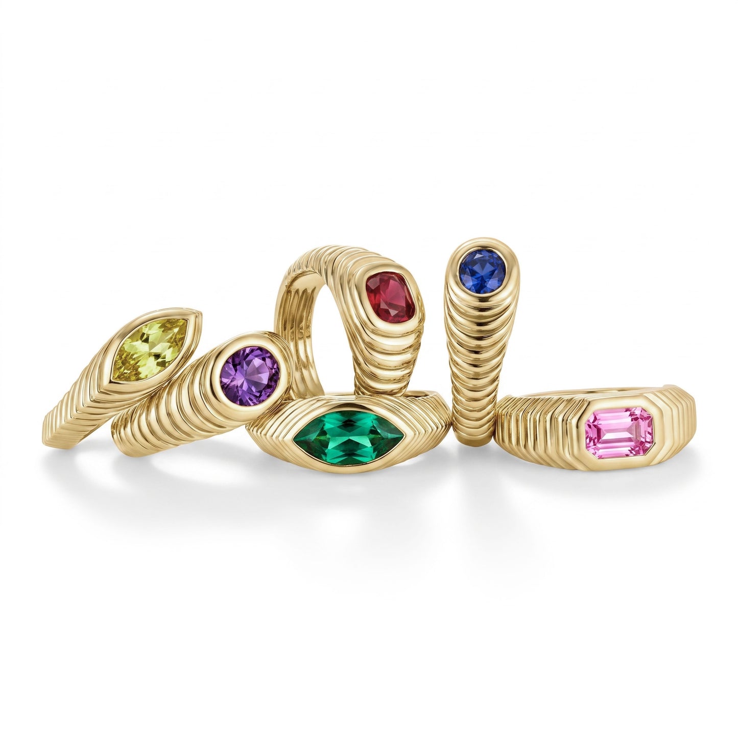 Contessa Blue Ceylon Sapphire Pinkie Ring