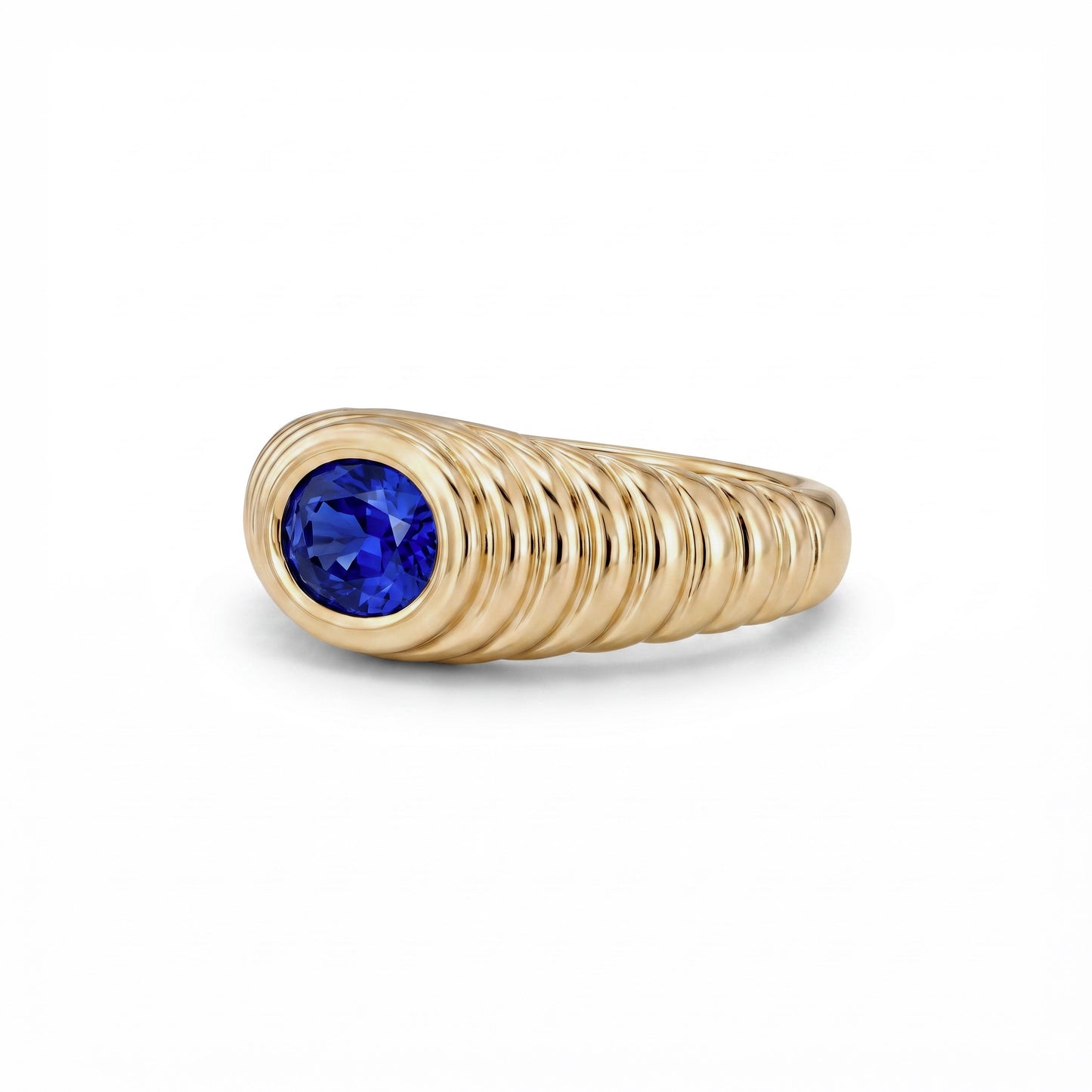 Contessa Blue Ceylon Sapphire Pinkie Ring