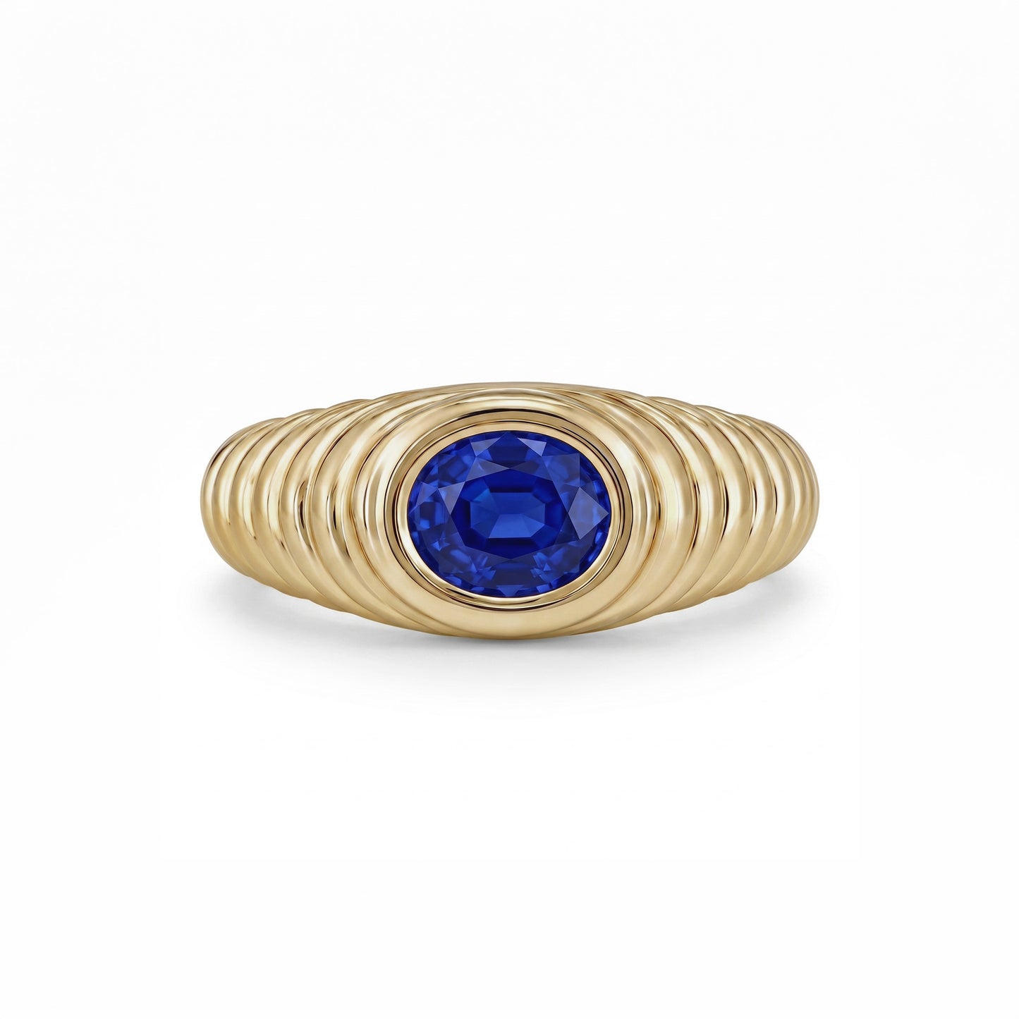 Contessa Blue Ceylon Sapphire Pinkie Ring