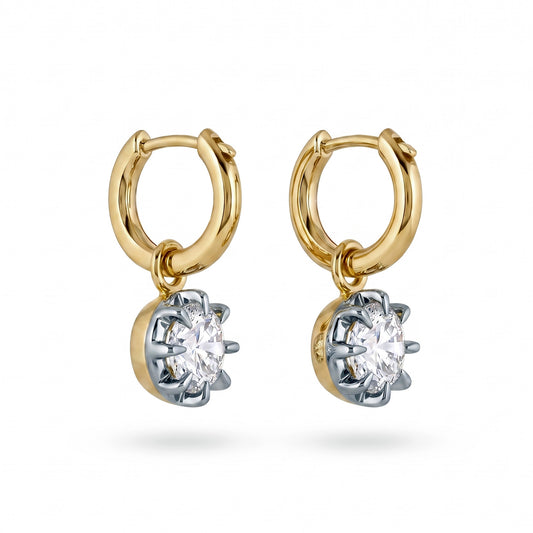 GEORGIAN DIAMOND DROP EARRINGS