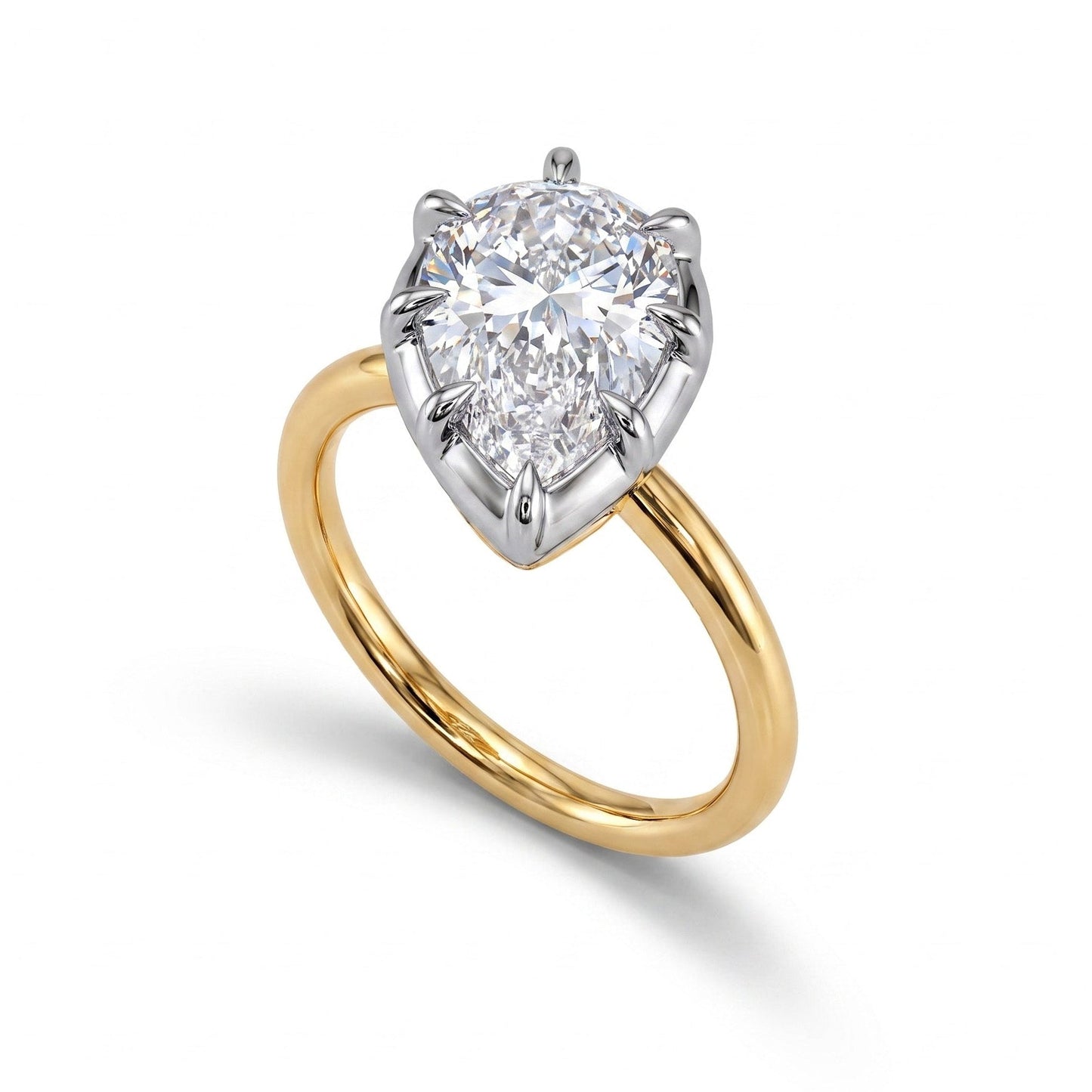 TILTED PEAR GEORGIAN RING