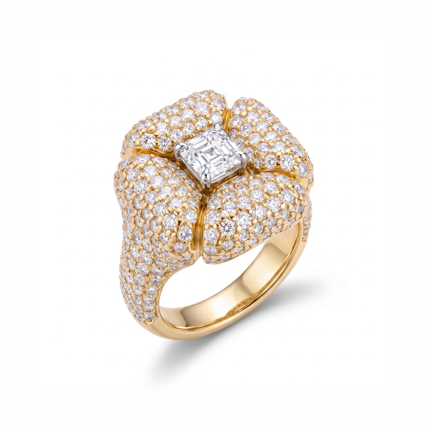 THE VESTA PAVE DIAMOND RING