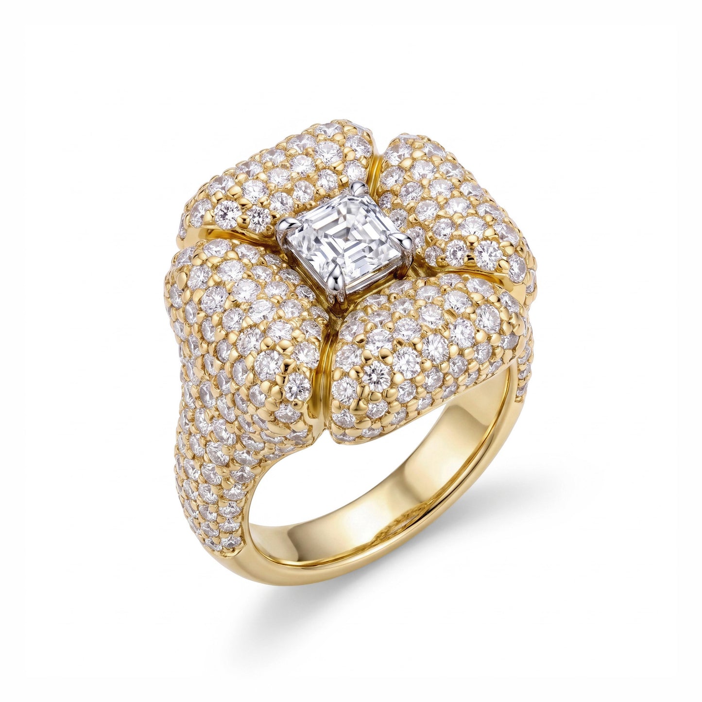 THE VESTA PAVE DIAMOND RING