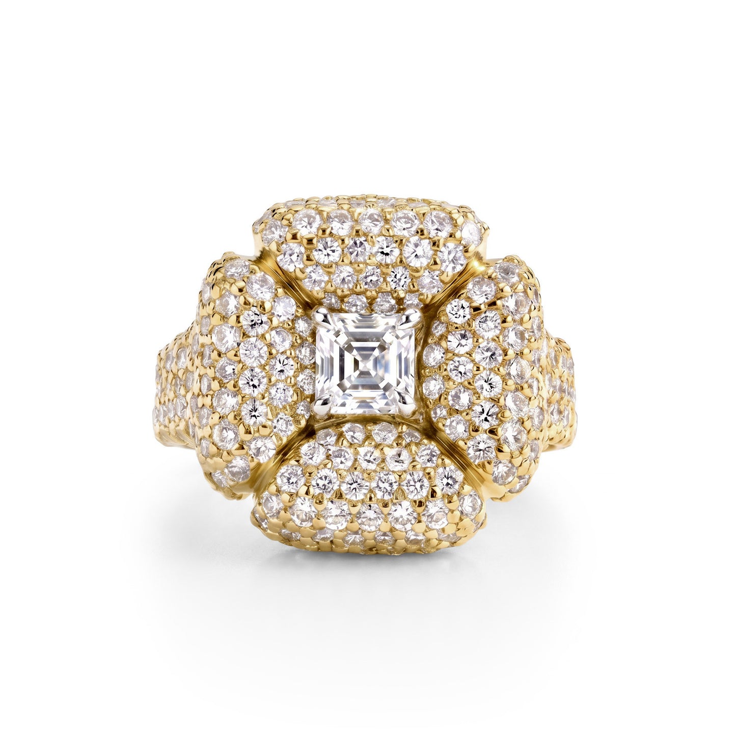 THE VESTA PAVE DIAMOND RING