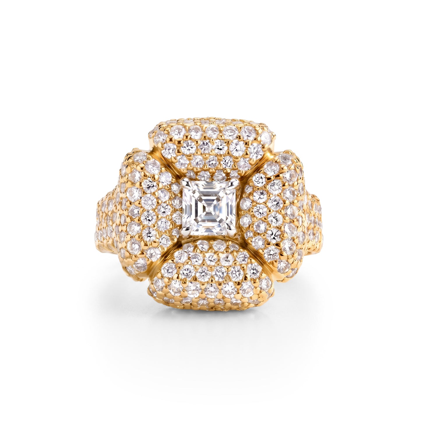 THE VESTA PAVE DIAMOND RING