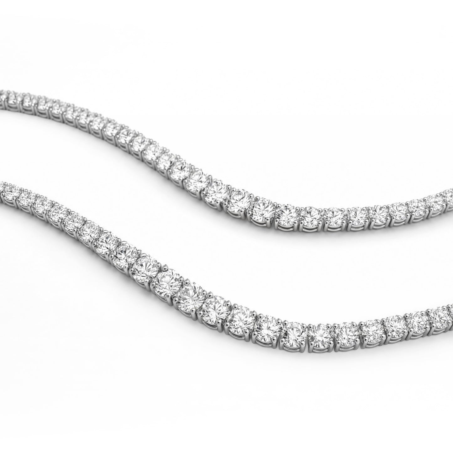 GRADUATING TENNIS NECKLACE