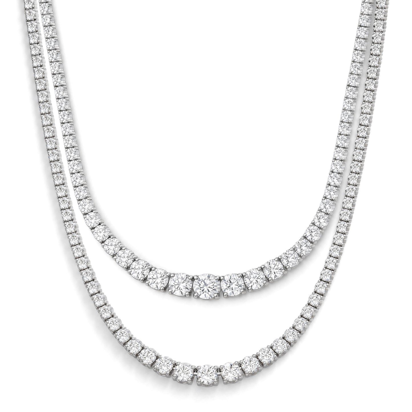 GRADUATING TENNIS NECKLACE